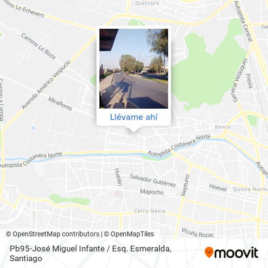 Mapa de Pb95-José Miguel Infante / Esq. Esmeralda