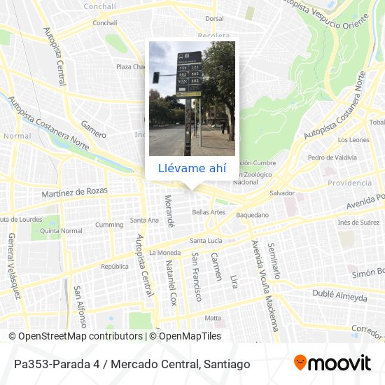 Mapa de Pa353-Parada 4 / Mercado Central