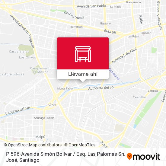 Mapa de Pi596-Avenida Simón Bolívar / Esq. Las Palomas Sn. José