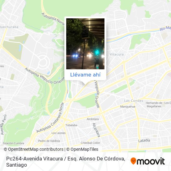 Mapa de Pc264-Avenida Vitacura / Esq. Alonso De Córdova