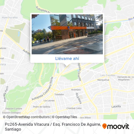 Mapa de Pc265-Avenida Vitacura / Esq. Francisco De Aguirre