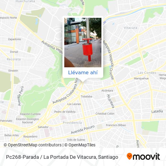 Mapa de Pc268-Parada / La Portada De Vitacura