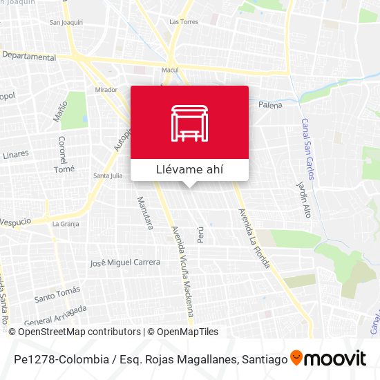 Mapa de Pe1278-Colombia / Esq. Rojas Magallanes