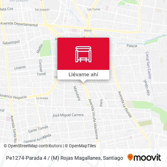 Mapa de Pe1274-Parada 4 / (M) Rojas Magallanes