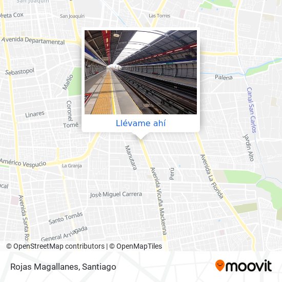 Mapa de Rojas Magallanes