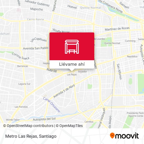 Mapa de Metro Las Rejas