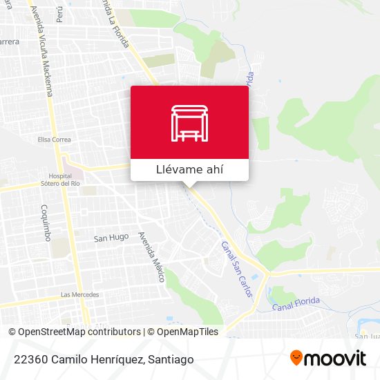 Mapa de 22360 Camilo Henríquez