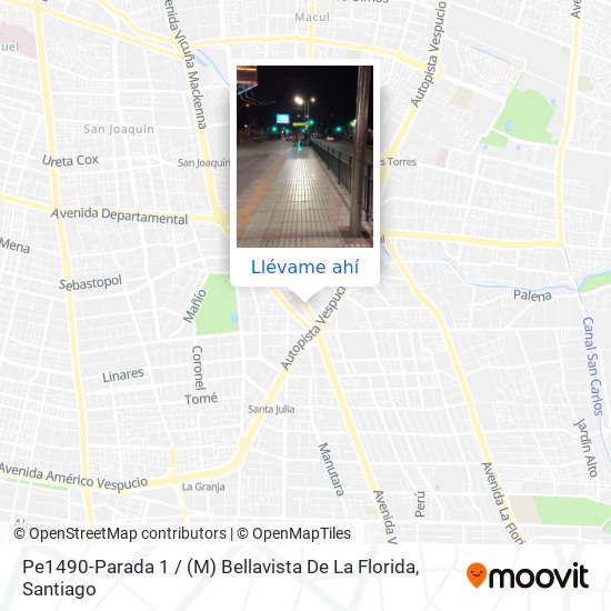 Mapa de Pe1490-Parada 1 / (M) Bellavista De La Florida