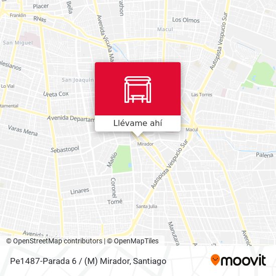 Mapa de Pe1487-Parada 6 / (M) Mirador