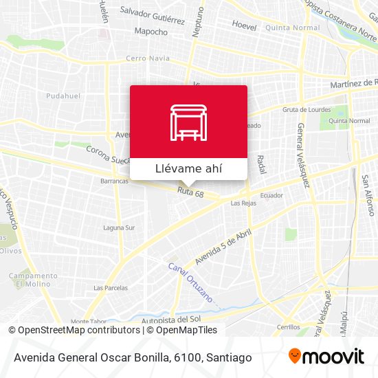 Mapa de Avenida General Oscar Bonilla, 6100