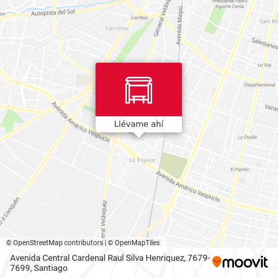 Mapa de Avenida Central Cardenal Raul Silva Henriquez, 7679-7699
