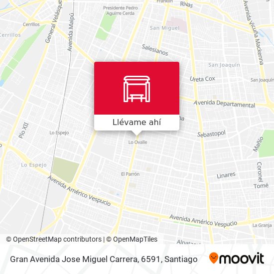 Mapa de Gran Avenida Jose Miguel Carrera, 6591