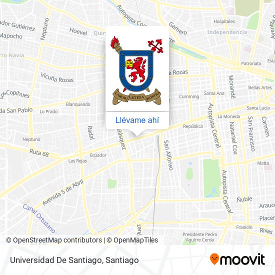 Mapa de Universidad De Santiago