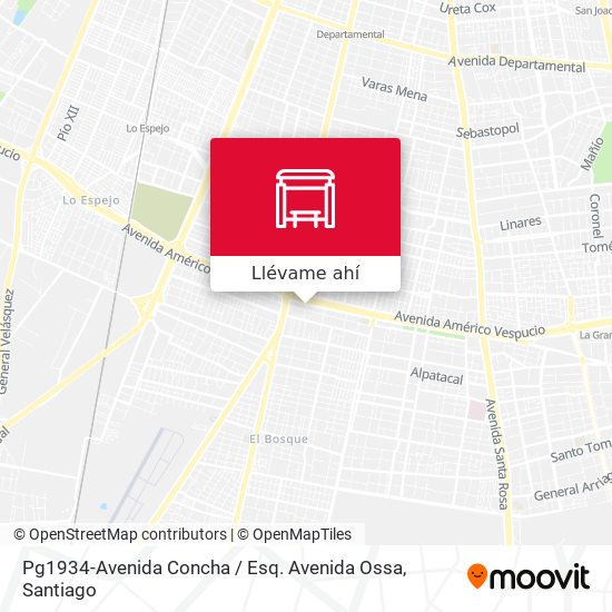 Mapa de Pg1934-Avenida Concha / Esq. Avenida Ossa