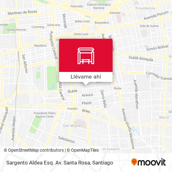 Mapa de Sargento Aldea Esq. Av. Santa Rosa