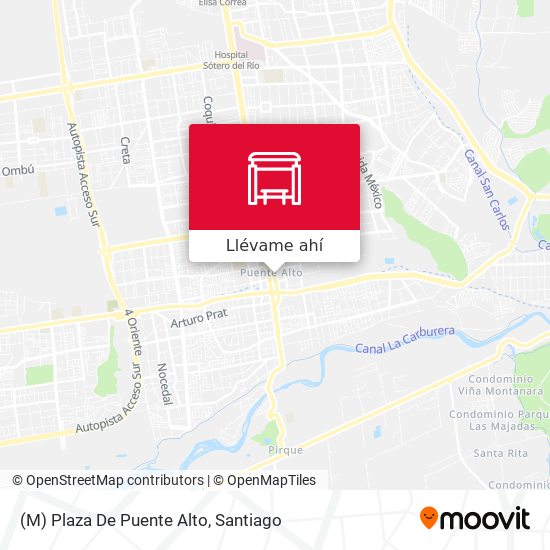 Mapa de (M) Plaza De Puente Alto