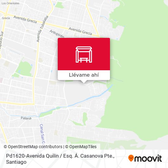 Mapa de Pd1620-Avenida Quilín / Esq. Á. Casanova Pte.
