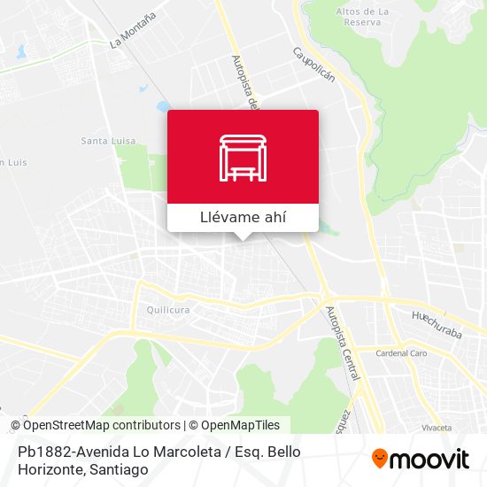 Mapa de Pb1882-Avenida Lo Marcoleta / Esq. Bello Horizonte