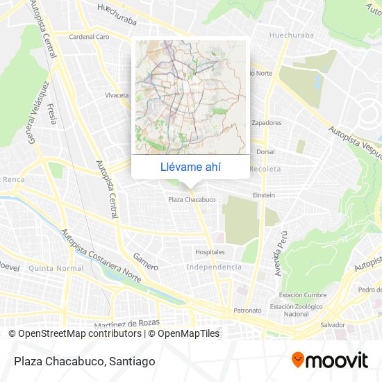 Mapa de Plaza Chacabuco
