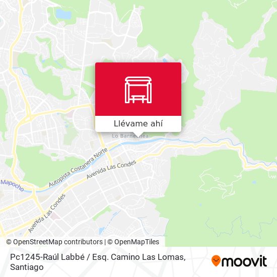 Mapa de Pc1245-Raúl Labbé / Esq. Camino Las Lomas