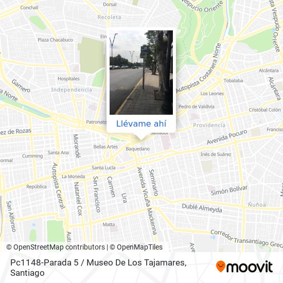 Mapa de Pc1148-Parada 5 / Museo De Los Tajamares