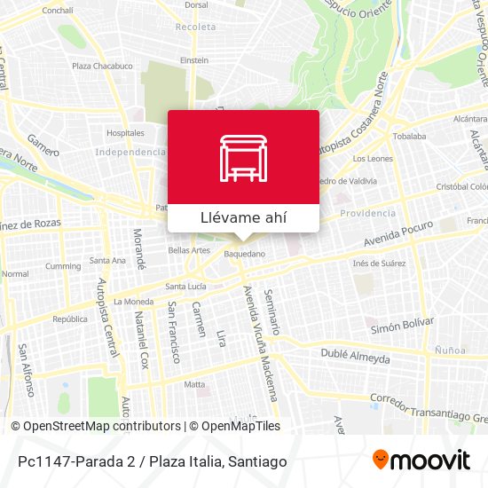 Mapa de Pc1147-Parada 2 / Plaza Italia