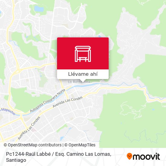 Mapa de Pc1244-Raúl Labbé / Esq. Camino Las Lomas
