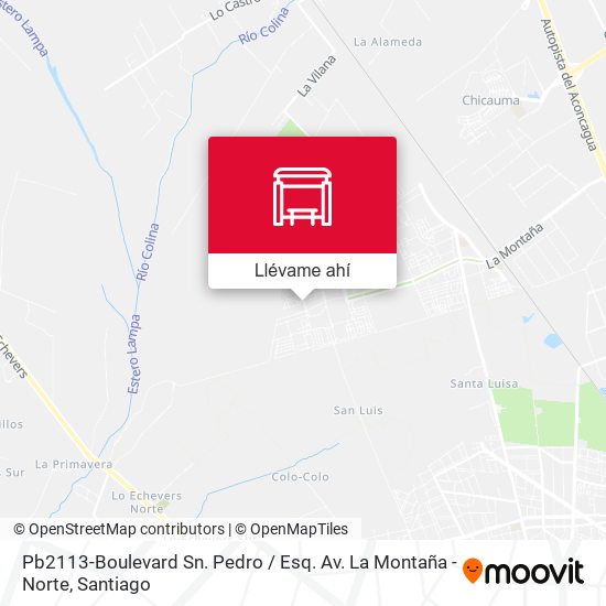 Mapa de Pb2113-Boulevard Sn. Pedro / Esq. Av. La Montaña -Norte