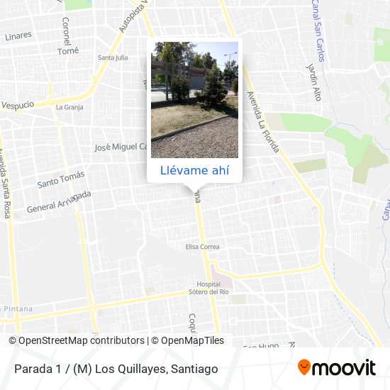 Mapa de Parada 1 / (M) Los Quillayes