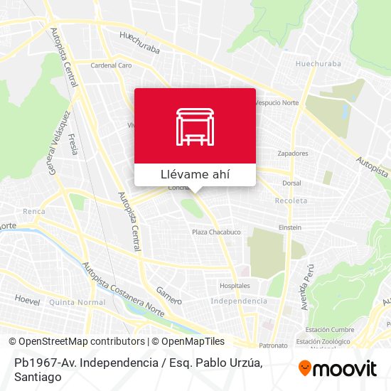 Mapa de Pb1967-Av. Independencia / Esq. Pablo Urzúa
