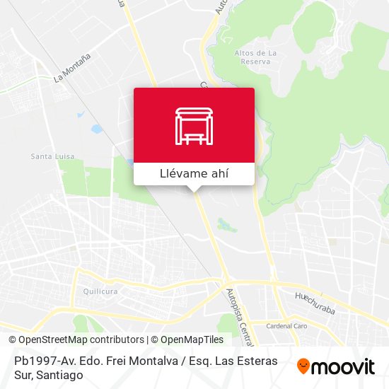 Mapa de Pb1997-Av. Edo. Frei Montalva / Esq. Las Esteras Sur