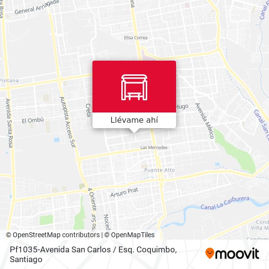 Mapa de Pf1035-Avenida San Carlos / Esq. Coquimbo