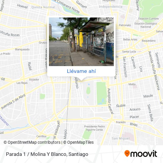 Mapa de Parada 1 / Molina Y Blanco