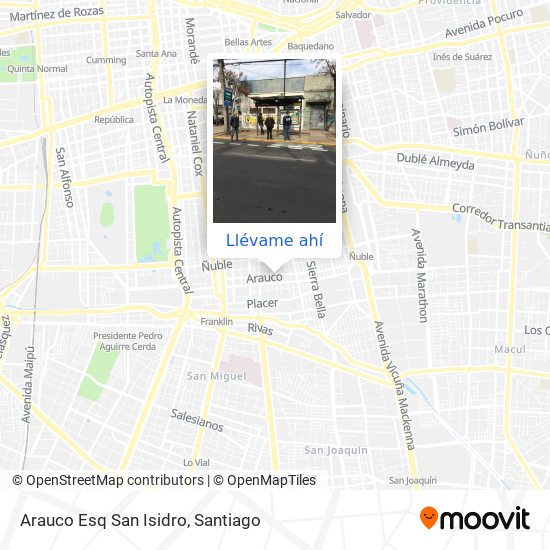 Mapa de Arauco Esq San Isidro