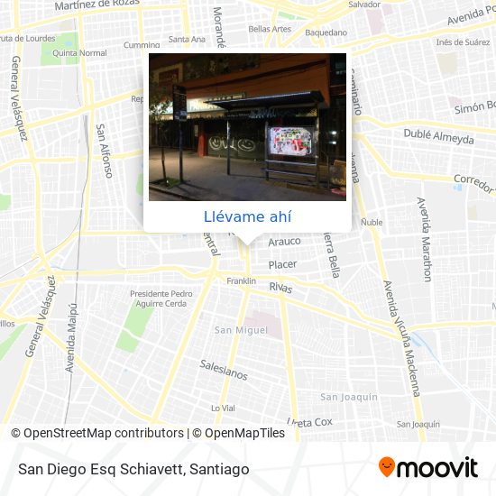 Mapa de San Diego Esq Schiavett