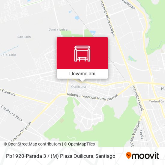 Mapa de Pb1920-Parada 3 / (M) Plaza Quilicura