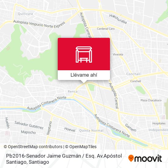 Mapa de Pb2016-Senador Jaime Guzmán / Esq. Av.Apóstol Santiago