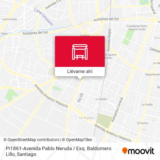 Mapa de Pi1861-Avenida Pablo Neruda / Esq. Baldomero Lillo