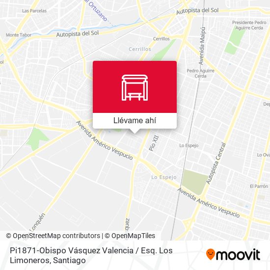 Mapa de Pi1871-Obispo Vásquez Valencia / Esq. Los Limoneros