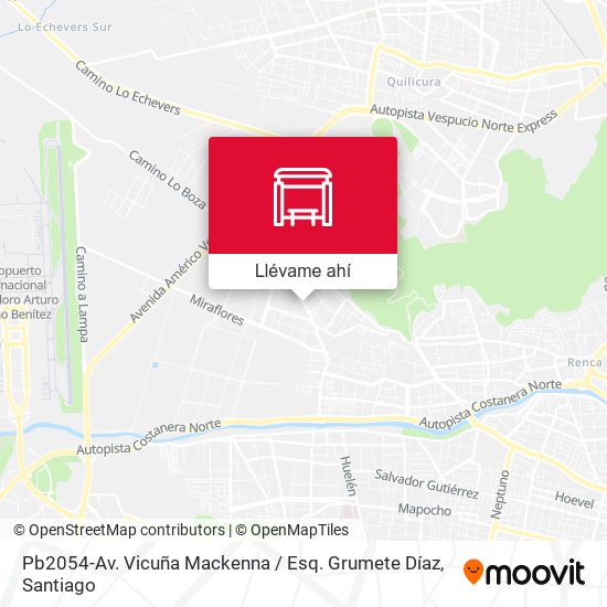 Mapa de Pb2054-Av. Vicuña Mackenna / Esq. Grumete Díaz
