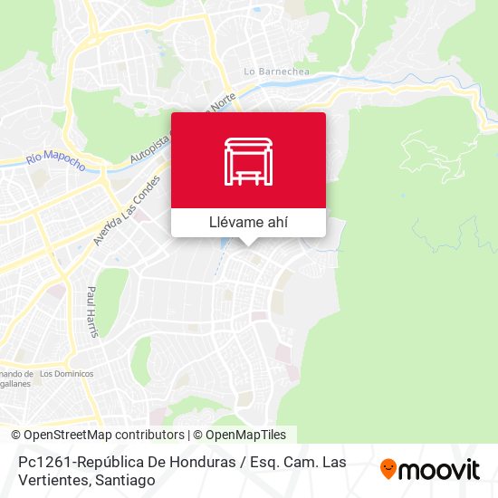 Mapa de Pc1261-República De Honduras / Esq. Cam. Las Vertientes