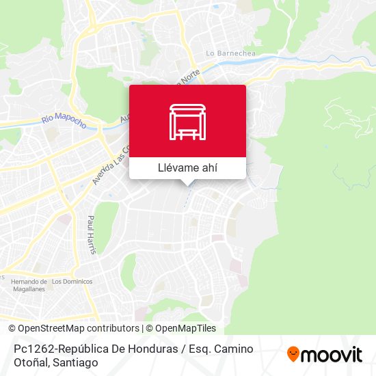 Mapa de Pc1262-República De Honduras / Esq. Camino Otoñal