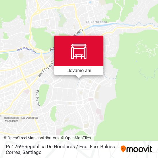 Mapa de Pc1269-República De Honduras / Esq. Fco. Bulnes Correa