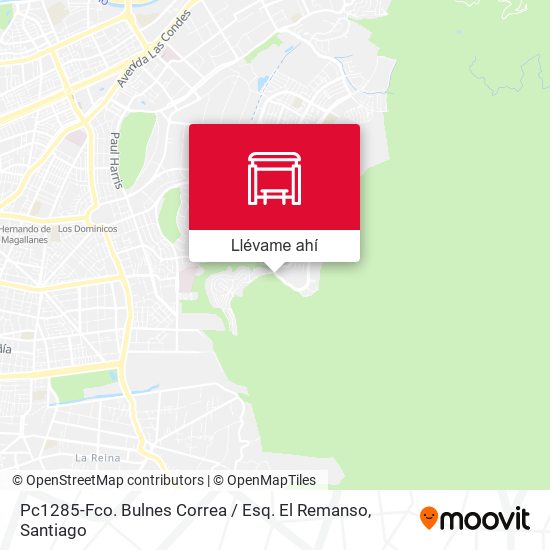 Mapa de Pc1285-Fco. Bulnes Correa / Esq. El Remanso