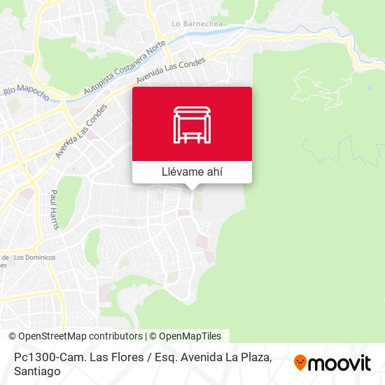 Mapa de Pc1300-Cam. Las Flores / Esq. Avenida La Plaza