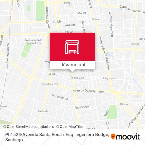 Mapa de Ph1524-Avenida Santa Rosa / Esq. Ingeniero Budge