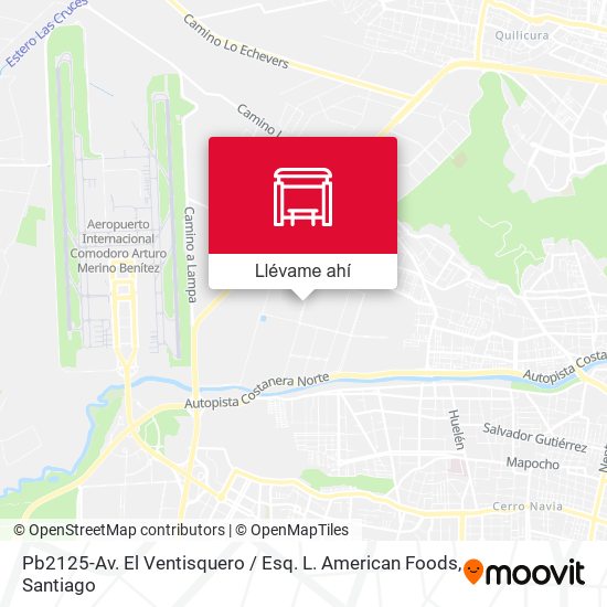 Mapa de Pb2125-Av. El Ventisquero / Esq. L. American Foods