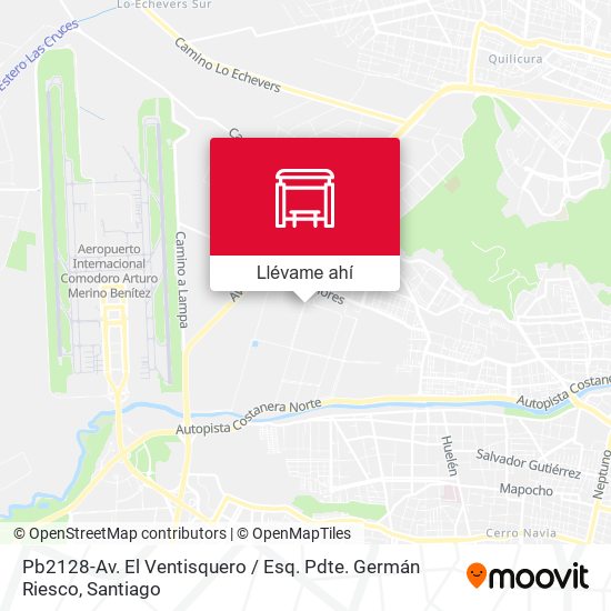 Mapa de Pb2128-Av. El Ventisquero / Esq. Pdte. Germán Riesco