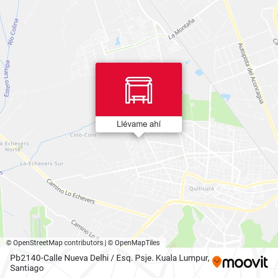 Mapa de Pb2140-Calle Nueva Delhi / Esq. Psje. Kuala Lumpur