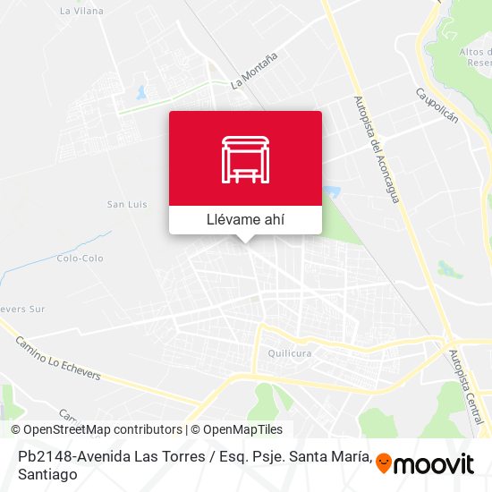 Mapa de Pb2148-Avenida Las Torres / Esq. Psje. Santa María